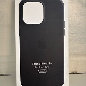 Apple iPhone 14 Pro Max Leather Case - Black NIB